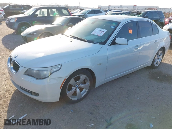 2008 BMW 5 Series 528i with VIN WBANU53558CT19352, listed as a IAAI auction lot 41725065 with Not Provided miles and . Bid and sale history available at carsss.com. Image 2.