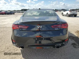 2020 Infiniti Q60 Luxe with VIN JN1EV7EK5LM340240, listed as a Copart auction lot 43447795 with 15,198 mi miles and Salvage Title. Bid and sale history available at carsss.com. Image 6.
