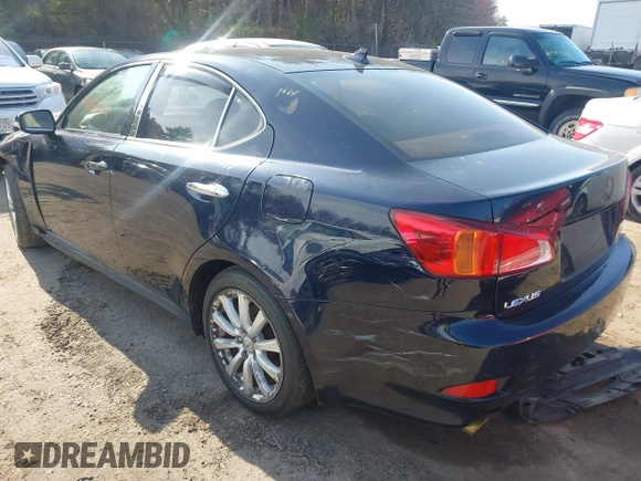 2009 Lexus IS with VIN JTHCK262495028118, listed as a IAAI auction lot 42064522 with 201,872 mi miles. Bid and sale history available at carsss.com. Image 3.