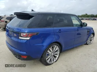 2016 Land Rover Range Rover Sport SVR with VIN SALWZ2EF1GA551964, listed as a Copart auction lot 81150084 with 39,695 mi miles and Salvage title. Bid and sale history available at DreamBid. Image 3.