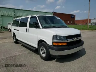 2018 Chevrolet Express Passenger LT with VIN 1GAZGPFPXJ1234733, listed as a Copart auction lot 59728105 with 92,513 mi miles and Salvage title. Bid and sale history available at DreamBid. Image 14.