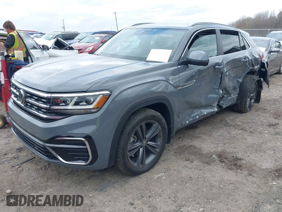 2022 Volkswagen Atlas SEL R-Line z VIN 1V2SE2CA2NC208363, wystawiony jako IAAI lot #41850237 z przebiegiem 38 867 mil mil oraz . Historia ofert i sprzedaży dostępna na DreamBid. Obrazek 18.