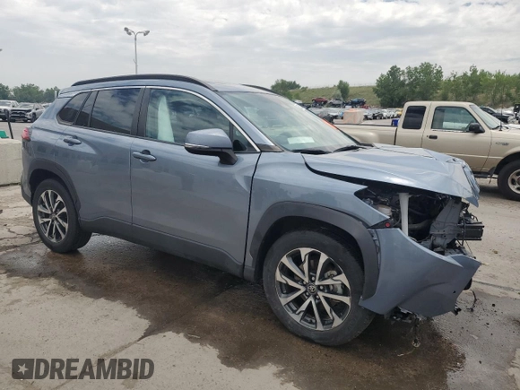 2023 Toyota Corolla Cross XLE with VIN 7MUDAAAG8PV055275, listed as a Copart auction lot 62363375 with 26,106 mi miles and Salvage title. Bid and sale history available at DreamBid. Image 4.