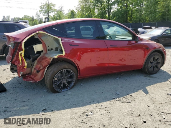 2024 Tesla Model Y Long Range с VIN 7SAYGDEE2RF197362, выставлен на аукционе Copart как лот 55239325 с пробегом 10 943 миль миль и Списание • Salvage title. История ставок и продаж доступна на DreamBid. Изображение 3.