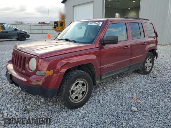 2012 Jeep Patriot Sport with VIN 1C4NJPBA6CD550978, listed as a Copart auction lot 53034425 with 157,101 mi miles and Salvage Title. Bid and sale history available at DreamBid. Image 1.