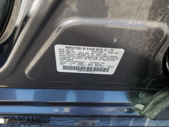 2019 Infiniti Q70 Luxe с VIN JN1BY1PR7KM725623, выставлен на аукционе Copart как лот 80134544 с пробегом 73 621 миль миль и Списание • Salvage title. История ставок и продаж доступна на DreamBid. Изображение 12.