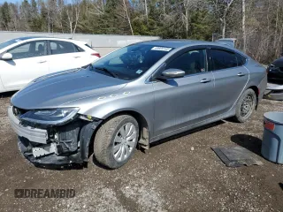 2016 Chrysler 200 LX with VIN 1C3CCCFB0GN114368, listed as a Copart auction lot 49909185 with 168,931 mi miles and Salvage Title. Bid and sale history available at carsss.com. Image 1.