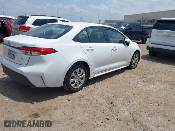2024 Toyota Corolla LE with VIN 5YFB4MDE1RP170932, listed as a IAAI auction lot 42172355 with 6,424 mi miles and . Bid and sale history available at carsss.com. Image 4.