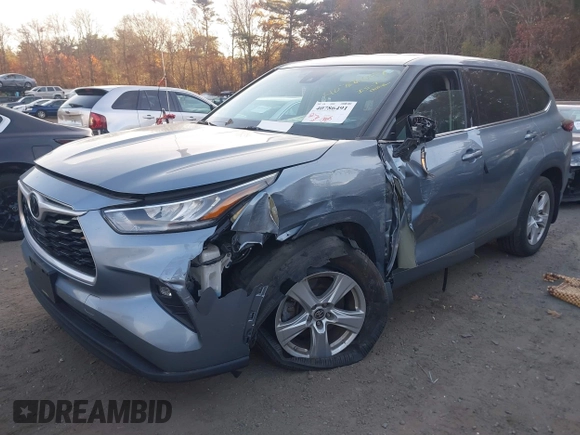 2020 Toyota Highlander LE with VIN 5TDBZRBH0LS019638, listed as a IAAI auction lot 40786491 with 46,798 mi miles and . Bid and sale history available at DreamBid. Image 2.