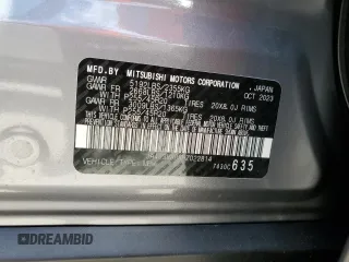 2024 Mitsubishi Outlander SE z VIN JA4J3VA88RZ022814, wystawiony jako Copart lot #54241155 z przebiegiem 19 338 mil mil oraz Nie do naprawy • Non repairable. Historia ofert i sprzedaży dostępna na DreamBid. Obrazek 13.
