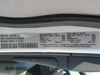 2020 Jeep Grand Cherokee Overland with VIN 1C4RJFCG4LC398526, listed as a Copart auction lot 54221205 with 122,046 mi miles and Salvage Title. Bid and sale history available at DreamBid. Image 14.