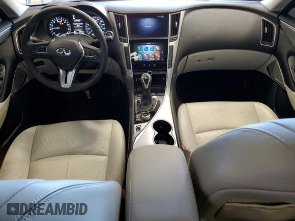2022 Infiniti Q50 Luxe z VIN JN1EV7BP7NM311406, wystawiony jako Copart lot #86719364 z przebiegiem 10 651 mil mil oraz Czysty tytuł • Clean title. Historia ofert i sprzedaży dostępna na DreamBid. Obrazek 8.
