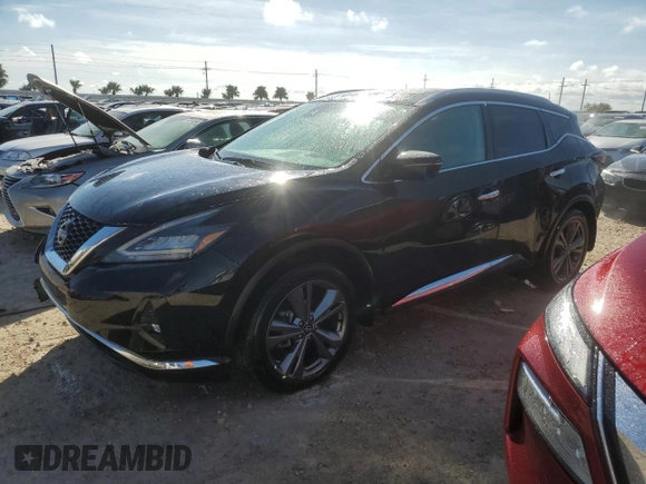 2023 Nissan Murano Platinum z VIN 5N1AZ2DJXPC139095, wystawiony jako Copart lot #74547124 z przebiegiem 7 961 mil mil oraz Nie do naprawy • Non repairable. Historia ofert i sprzedaży dostępna na DreamBid. Obrazek 1.