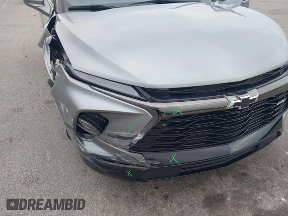 2023 Chevrolet Blazer RS with VIN 3GNKBKRS2PS216610, listed as a IAAI auction lot 42322283 with 16,340 mi miles and . Bid and sale history available at DreamBid. Image 17.