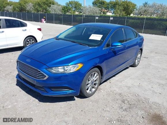2017 Ford Fusion SE with VIN 3FA6P0HD4HR272923, listed as a IAAI auction lot 41756935 with 96,347 mi miles. Bid and sale history available at carsss.com. Image 2.