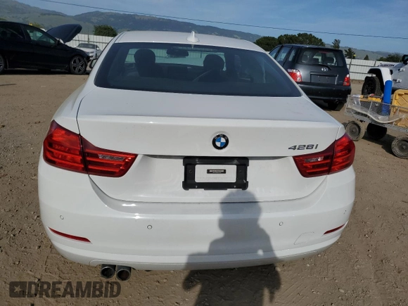 2015 BMW 4 Series 428i with VIN WBA3N7C58FK225159, listed as a Copart auction lot 54072065 with 91,385 mi miles and Salvage Title. Bid and sale history available at carsss.com. Image 6.