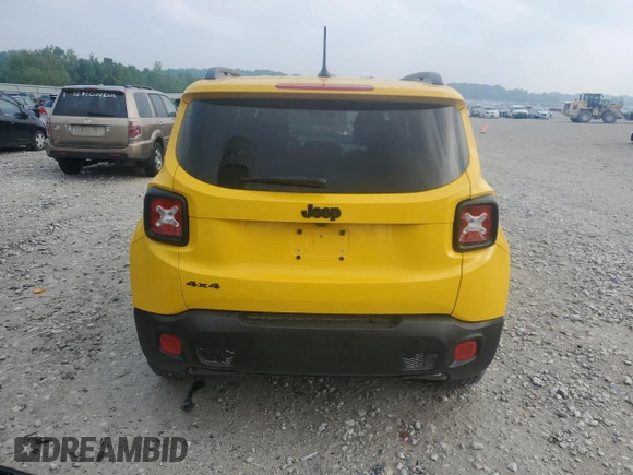 2017 Jeep Renegade Altitude with VIN ZACCJBBH2HPE97762, listed as a Copart auction lot 59161605 with 188,153 mi miles and Clean title. Bid and sale history available at DreamBid. Image 6.