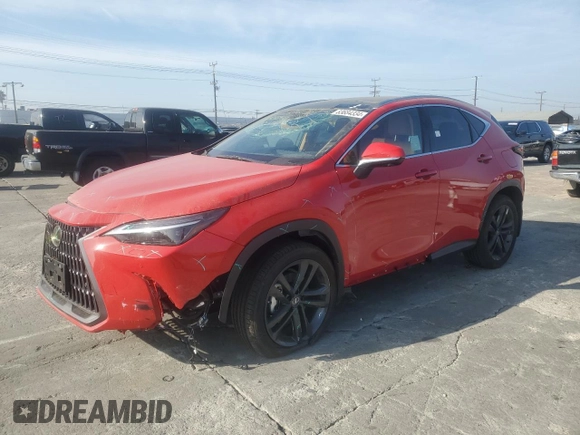 2025 Lexus NX 450h+ Luxury z VIN JTJHKCFZ8S2045003, wystawiony jako Copart lot #83684334 z przebiegiem 2 269 mil mil oraz Szkoda całkowita • Salvage title. Historia ofert i sprzedaży dostępna na DreamBid. Obrazek 1.