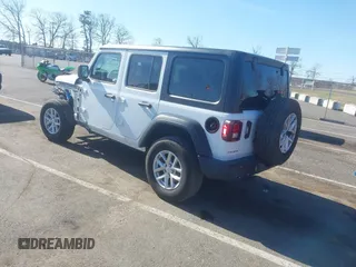 2023 Jeep Wrangler Sport S with VIN 1C4HJXDN4PW702277, listed as a IAAI auction lot 41835864 with 27,768 mi miles and . Bid and sale history available at DreamBid. Image 3.