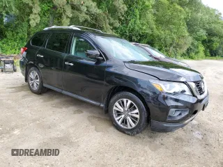 2017 Nissan Pathfinder SV with VIN 5N1DR2MM4HC630741, listed as a Copart auction lot 60698795 with 134,302 mi miles and Clean title. Bid and sale history available at DreamBid. Image 4.