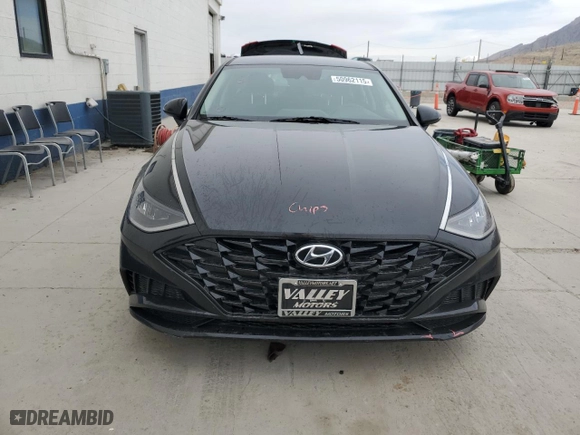 2021 Hyundai Sonata SEL with VIN KMHL64JA5MA151051, listed as a Copart auction lot 50962115 with 90,376 mi miles and Salvage Title. Bid and sale history available at carsss.com. Image 5.