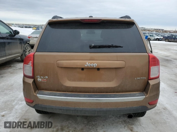 2011 Jeep Compass Limited with VIN 1J4NF5FB9BD197654, listed as a Copart auction lot 46366425 with 213,761 mi miles and Salvage Title. Bid and sale history available at carsss.com. Image 6.