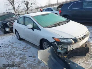 2012 Honda Civic Sdn LX with VIN 2HGFB2F57CH563745, listed as a IAAI auction lot 41387872 with 85,057 mi miles. Bid and sale history available at carsss.com. Image 14.