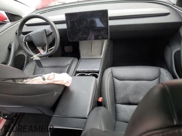 2024 Tesla Model 3 with VIN 5YJ3E1EA1RF731816, listed as a Copart auction lot 49632735 with Not Provided miles and Salvage Title. Bid and sale history available at DreamBid. Image 8.