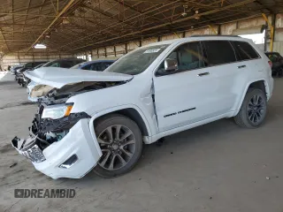 2017 Jeep Grand Cherokee Overland z VIN 1C4RJECG0HC804688, wystawiony jako Copart lot #57998925 z przebiegiem 78 159 mil mil oraz Szkoda całkowita • Salvage title. Historia ofert i sprzedaży dostępna na DreamBid. Obrazek 1.