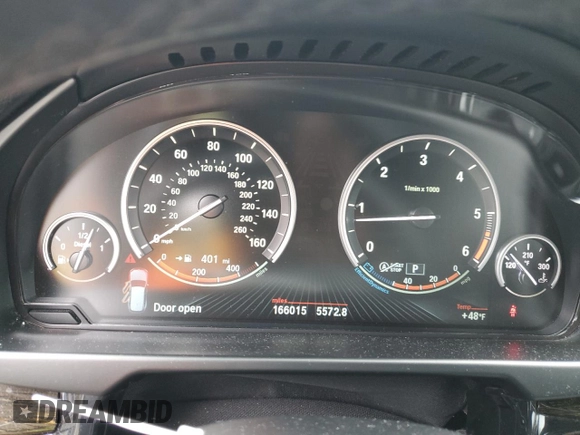 2017 BMW X5 xDrive35d with VIN 5UXKS4C35H0Y16261, listed as a Copart auction lot 48202995 with 166,015 mi miles and Salvage Title. Bid and sale history available at carsss.com. Image 9.