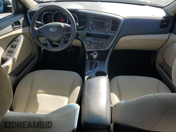 2013 Kia Optima LX with VIN 5XXGM4A76DG244889, listed as a Copart auction lot 45014625 with 53,919 mi miles and Salvage Title. Bid and sale history available at carsss.com. Image 8.