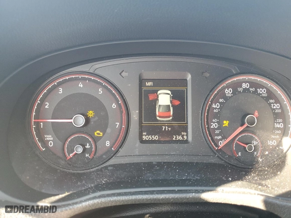 2020 Volkswagen Passat 2.0T S with VIN 1VWAA7A36LC016982, listed as a Copart auction lot 46797065 with 90,550 mi miles and Non Repairable. Bid and sale history available at carsss.com. Image 9.