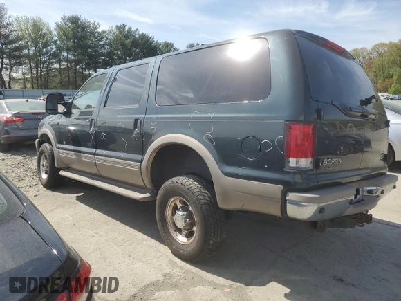 2001 Ford Excursion Limited z VIN 1FMSU43F71EA62211, wystawiony jako Copart lot #54668955 z przebiegiem 90 859 mil mil oraz Szkoda całkowita • Salvage title. Historia ofert i sprzedaży dostępna na DreamBid. Obrazek 2.
