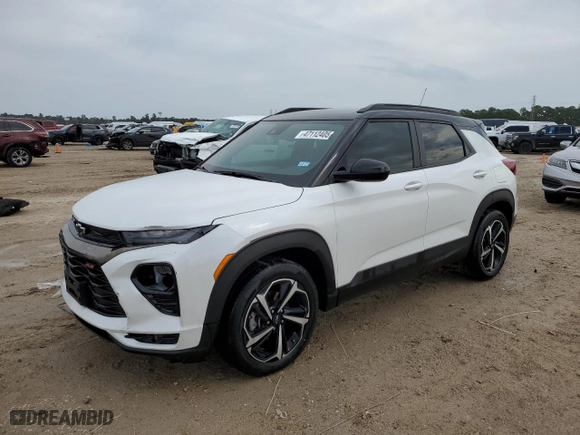 2023 Chevrolet TrailBlazer RS with VIN KL79MTSL5PB153957, listed as a Copart auction lot 47112405 with 16,237 mi miles and Salvage Title. Bid and sale history available at carsss.com. Image 1.