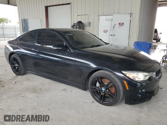 2017 BMW 4 Series 440i with VIN WBA4P1C52HK522510, listed as a Copart auction lot 76558174 with 76,685 mi miles and Salvage Title. Bid and sale history available at carsss.com. Image 4.