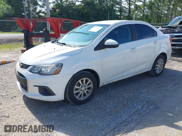 2017 Chevrolet Sonic LT with VIN 1G1JD5SHXH4132396, listed as a IAAI auction lot 42394041 with 106,893 mi miles and . Bid and sale history available at DreamBid. Image 2.
