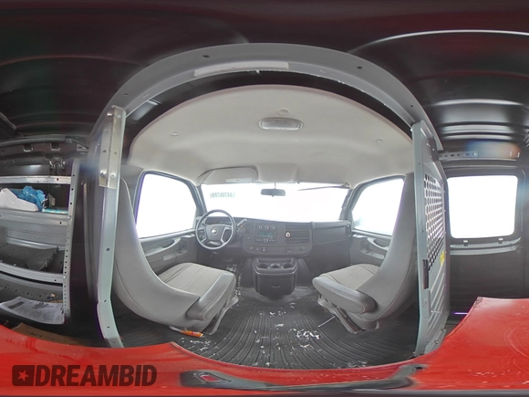2015 Chevrolet Express Cargo with VIN 1GCWGFCF2F1176687, listed as a Copart auction lot 44706785 with 131,216 mi miles and Salvage title. Bid and sale history available at DreamBid. Image 14.