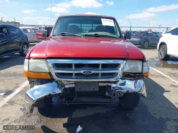 1999 Ford Ranger XL with VIN 1FTYR14V4XPA19852, listed as a IAAI auction lot 41837498 with 159,521 mi miles. Bid and sale history available at carsss.com. Image 6.