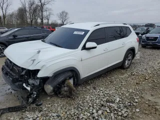 2018 Volkswagen Atlas SE z VIN 1V2DR2CA1JC513764, wystawiony jako Copart lot #51503205 z przebiegiem 115 792 mil mil oraz Szkoda całkowita • Salvage title. Historia ofert i sprzedaży dostępna na DreamBid. Obrazek 1.
