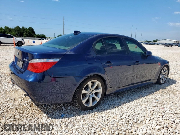 2008 BMW 5 Series 535i with VIN WBANW13558CZ84027, listed as a Copart auction lot 59748325 with 134,259 mi miles and Salvage title. Bid and sale history available at DreamBid. Image 3.