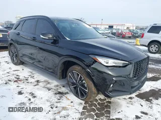 2024 Infiniti QX50 Sport with VIN 3PCAJ5FB7RF101400, listed as a IAAI auction lot 41488885 with 8,306 mi miles and . Bid and sale history available at DreamBid. Image 1.