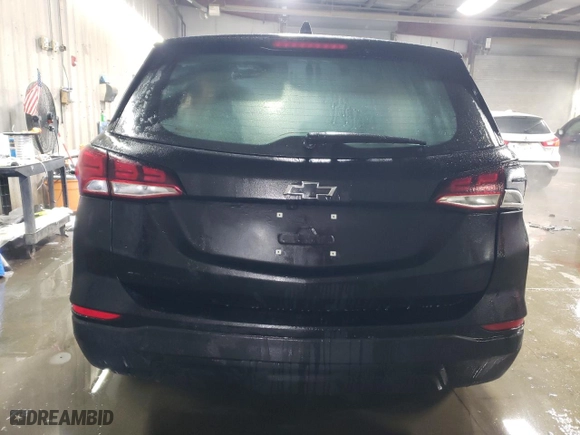 2024 Chevrolet Equinox LS with VIN 3GNAXHEGXRL166621, listed as a Copart auction lot 45135085 with 23,508 mi miles and Salvage Title. Bid and sale history available at carsss.com. Image 6.