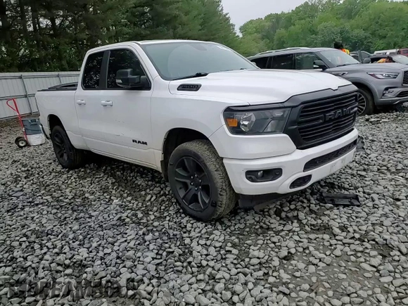 2021 Ram 1500 Big Horn z VIN 1C6SRFBT6MN573722, wystawiony jako Copart lot #56175575 z przebiegiem 141 115 mil mil oraz Szkoda całkowita • Salvage title. Historia ofert i sprzedaży dostępna na DreamBid. Obrazek 13.