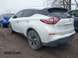 2017 Nissan Murano S with VIN 5N1AZ2MH6HN126489, listed as a IAAI auction lot 41559261 with 81,567 mi miles and . Bid and sale history available at DreamBid. Image 3.