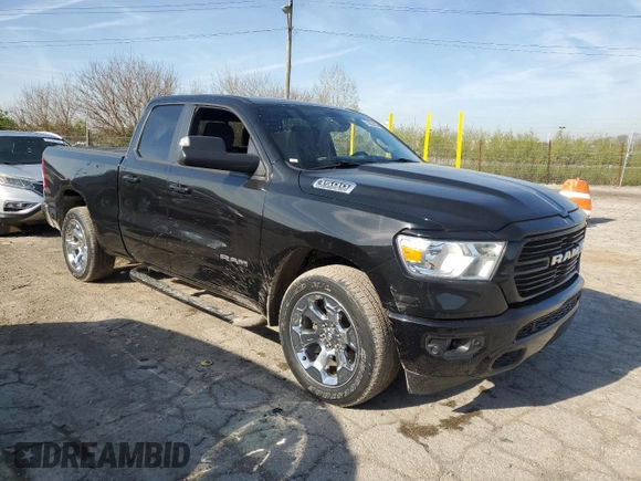 2019 Ram 1500 Big Horn z VIN 1C6RREBT1KN617342, wystawiony jako Copart lot #53866005 z przebiegiem 69 858 mil mil oraz Szkoda całkowita • Salvage title. Historia ofert i sprzedaży dostępna na DreamBid. Obrazek 4.