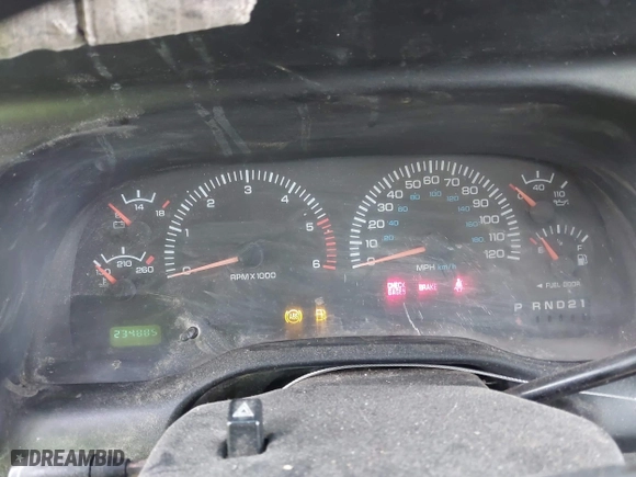 2001 Dodge Ram 1500 with VIN 1B7HF16Y41S257527, listed as a IAAI auction lot 41827940 with 234,885 mi miles. Bid and sale history available at carsss.com. Image 7.