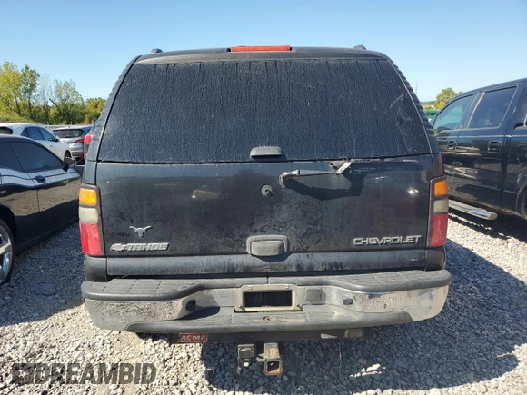 2005 Chevrolet Tahoe LS with VIN 1GNEC13V05R255395, listed as a Copart auction lot 71962214 with 206,986 mi miles and Salvage Title. Bid and sale history available at carsss.com. Image 6.
