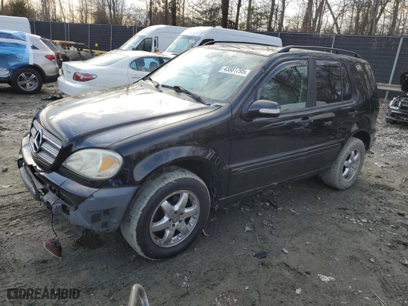 2003 Mercedes-Benz M-Class 3.7L with VIN 4JGAB57E83A432777, listed as a Copart auction lot 45981795 with 155,900 mi miles and Salvage Title. Bid and sale history available at carsss.com. Image 1.