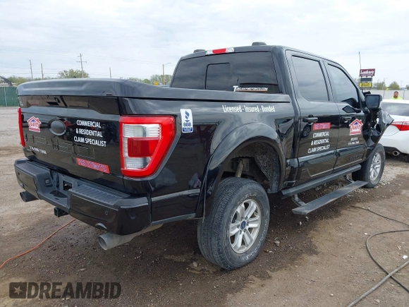 2021 Ford F-150 XL with VIN 1FTFW1E51MKF07972, listed as a IAAI auction lot 41943017 with 67,803 mi miles and . Bid and sale history available at DreamBid. Image 4.