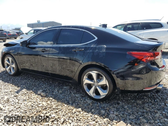 2015 Acura TLX Advance with VIN 19UUB3F76FA001028, listed as a Copart auction lot 55284625 with 110,674 mi miles and Salvage title. Bid and sale history available at DreamBid. Image 2.